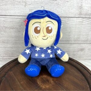 Coraline Plush Stuffed Toy Star Sweater 8" Inch Kidrobot Blue